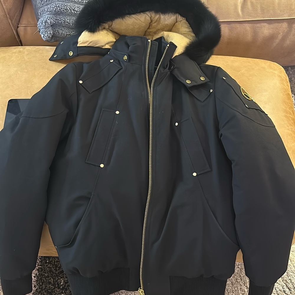 Moose Knuckles bomber jacket; great condition